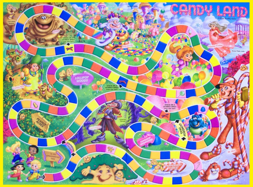 what is the slogan for candy land board game