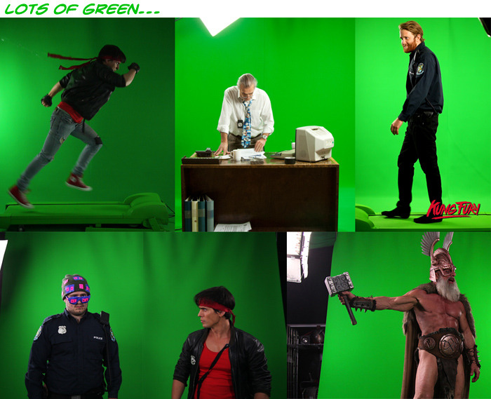 Did I mention lots of green screen?
