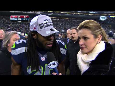 Count Erin Andrews among those who wish Sherman would STFU.