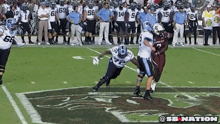 This gif was more indicative of Clowney's season than the one of him destroying Michigan's RB.